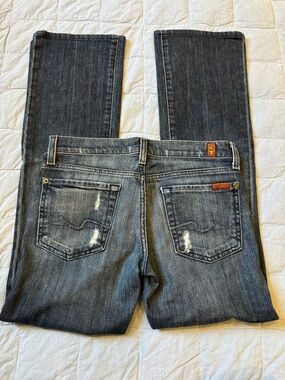 7 For All Mankind Bootcut Blue Jeans